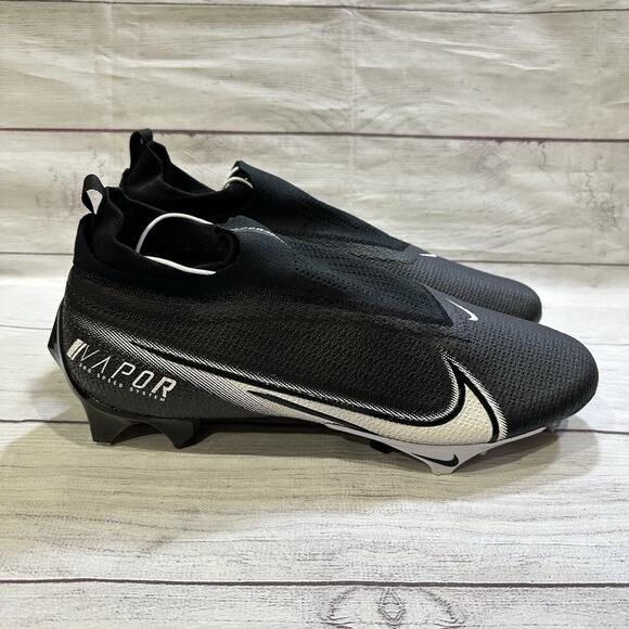 Nike Vapor‎ Edge 360 Elite Football Cleats Black White CV6282-009 Men Size 15 - Picture 1 of 8